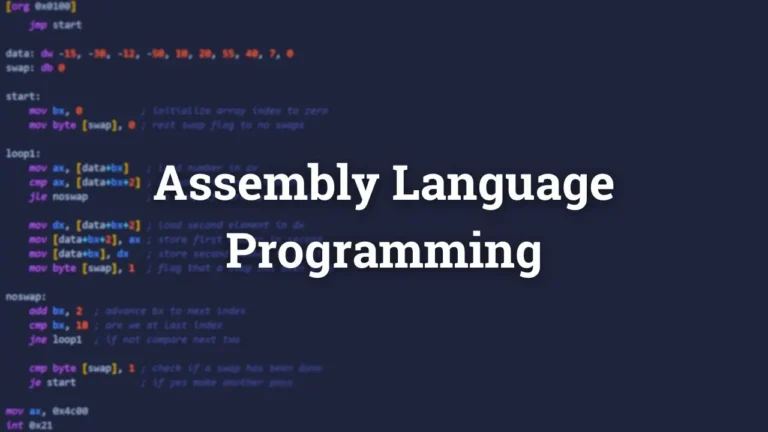 Assembly Language Programming