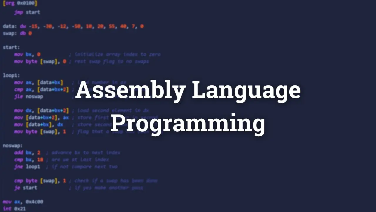 Assembly Language Programming